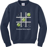 Fun Pickleball, Pickleball Tic Tac Toe Golf, Pickleball For Life Kids Sweatshirt