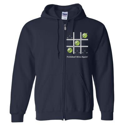 Fun Pickleball, Pickleball Tic Tac Toe Golf, Pickleball For Life Full Zip Hoodie