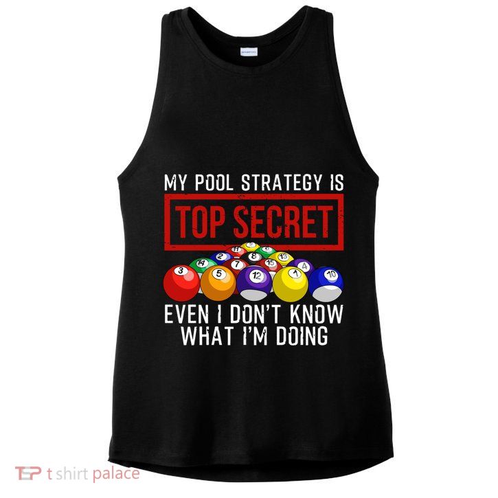 Funny Pool Player Billiards Gift For Men Women Game Play Gift Ladies PosiCharge Tri-Blend Wicking Tank