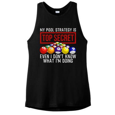 Funny Pool Player Billiards Gift For Men Women Game Play Gift Ladies PosiCharge Tri-Blend Wicking Tank