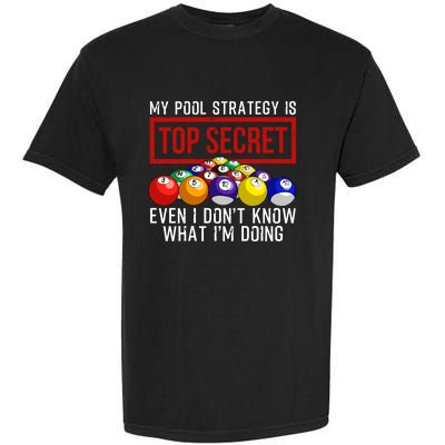 Funny Pool Player Billiards Gift For Men Women Game Play Gift Garment-Dyed Heavyweight T-Shirt