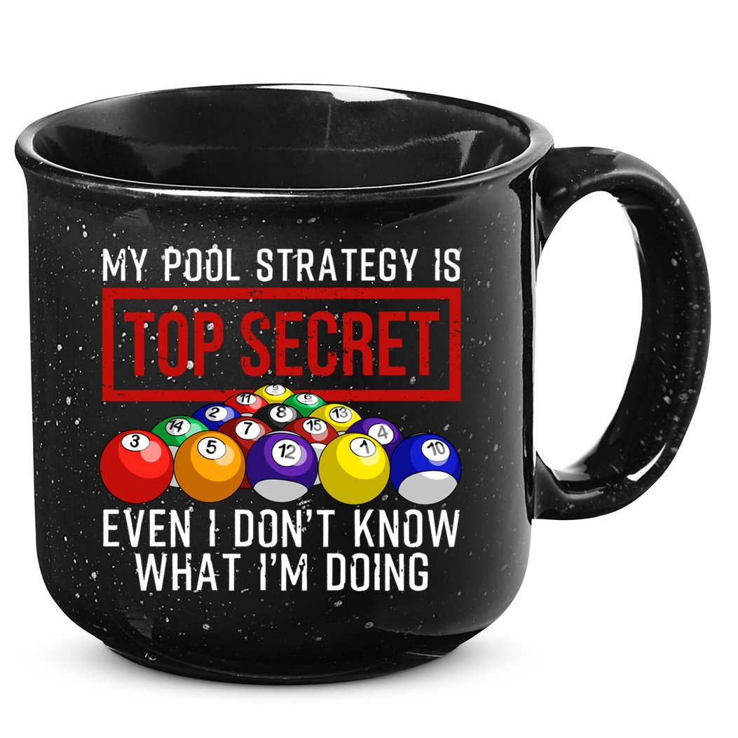 Funny Pool Player Billiards Gift For Men Women Game Play Gift 15oz Campfire Ceramic Mug