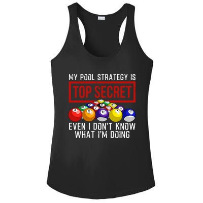 Funny Pool Player Billiards Gift For Men Women Game Play Gift Ladies PosiCharge Competitor Racerback Tank