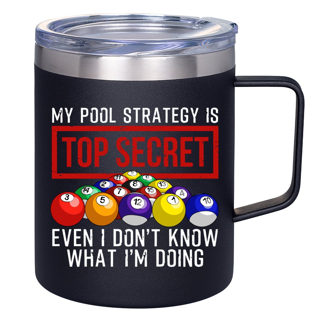Funny Pool Player Billiards Gift For Men Women Game Play Gift 12oz Stainless Steel Coffee Mug
