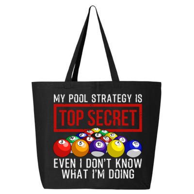 Funny Pool Player Billiards Gift For Men Women Game Play Gift 25L Jumbo Tote