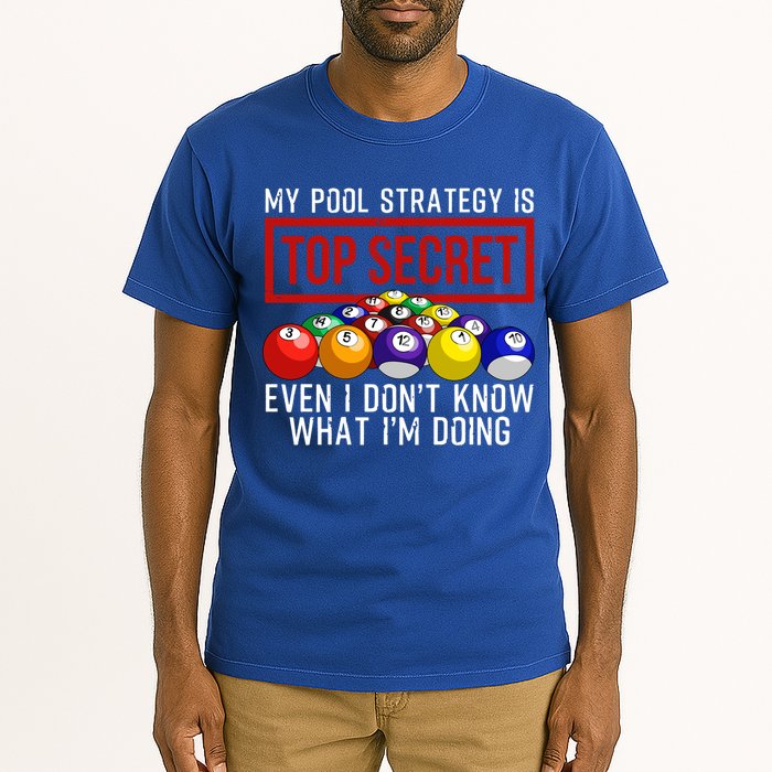Funny Pool Player Billiards Gift For Men Women Game Play Gift Tall T-Shirt
