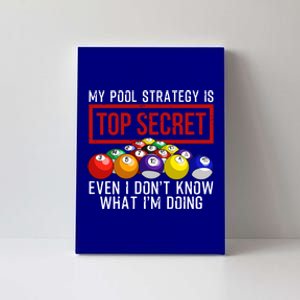 Funny Pool Player Billiards Gift For Men Women Game Play Gift Canvas