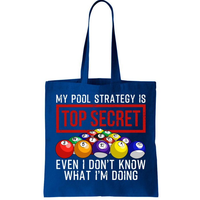 Funny Pool Player Billiards Gift For Men Women Game Play Gift Tote Bag