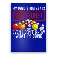 Funny Pool Player Billiards Gift For Men Women Game Play Gift Poster