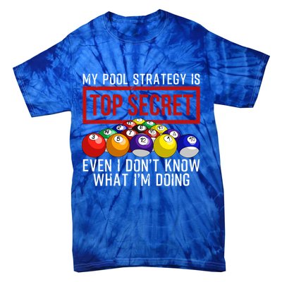 Funny Pool Player Billiards Gift For Men Women Game Play Gift Tie-Dye T-Shirt