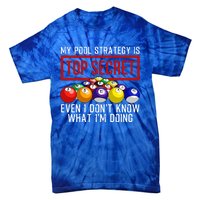 Funny Pool Player Billiards Gift For Men Women Game Play Gift Tie-Dye T-Shirt