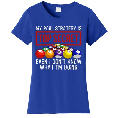 Funny Pool Player Billiards Gift For Men Women Game Play Gift Women's T-Shirt