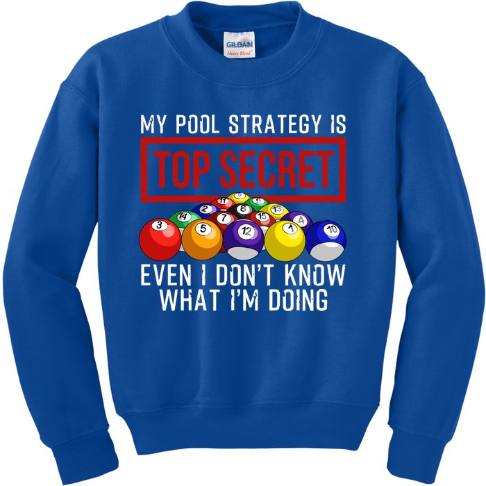 Funny Pool Player Billiards Gift For Men Women Game Play Gift Kids Sweatshirt