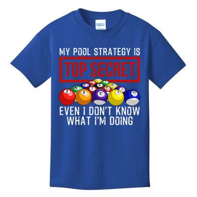 Funny Pool Player Billiards Gift For Men Women Game Play Gift Kids T-Shirt