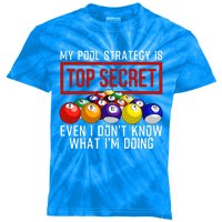 Funny Pool Player Billiards Gift For Men Women Game Play Gift Kids Tie-Dye T-Shirt