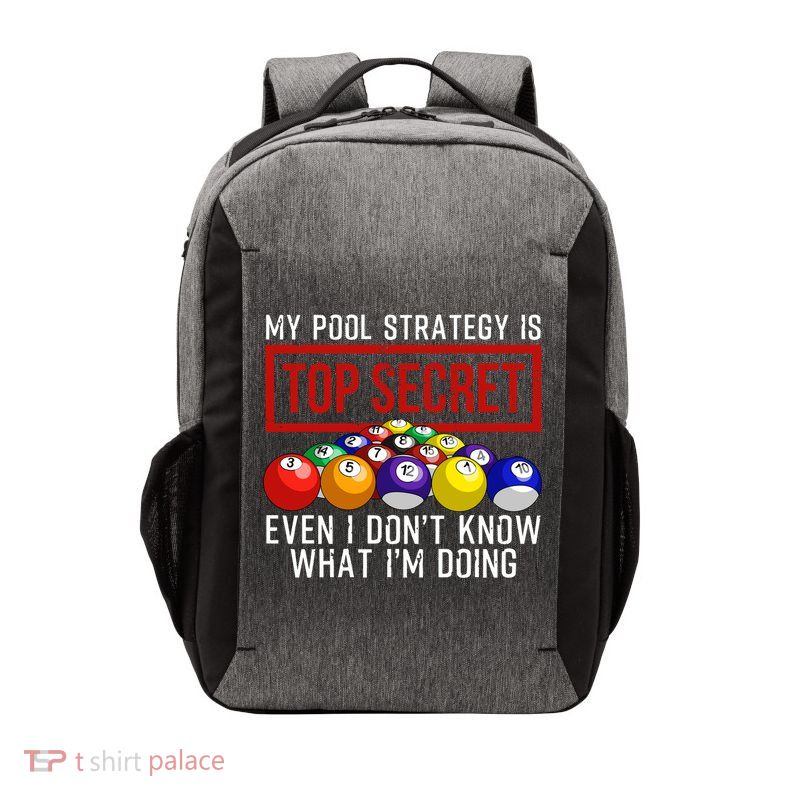 Funny Pool Player Billiards Gift For Men Women Game Play Gift Vector Backpack