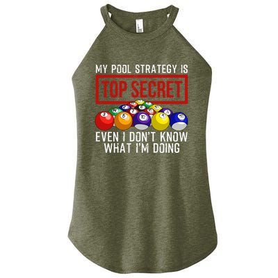 Funny Pool Player Billiards Gift For Men Women Game Play Gift Women's Perfect Tri Rocker Tank