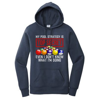 Funny Pool Player Billiards Gift For Men Women Game Play Gift Women's Pullover Hoodie