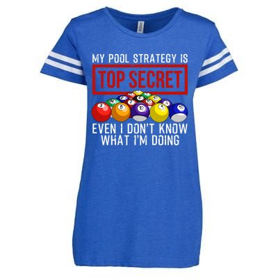 Funny Pool Player Billiards Gift For Men Women Game Play Gift Enza Ladies Jersey Football T-Shirt