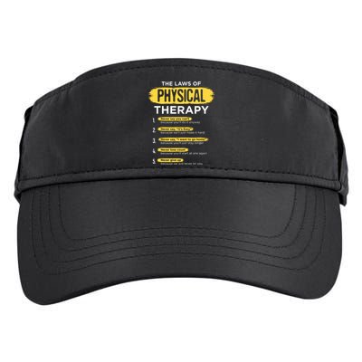 Funny PT Physical Therapy Gift Therapist Month Adult Drive Performance Visor