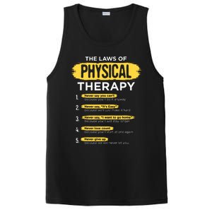 Funny PT Physical Therapy Gift Therapist Month PosiCharge Competitor Tank