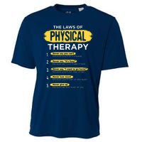 Funny PT Physical Therapy Gift Therapist Month Cooling Performance Crew T-Shirt