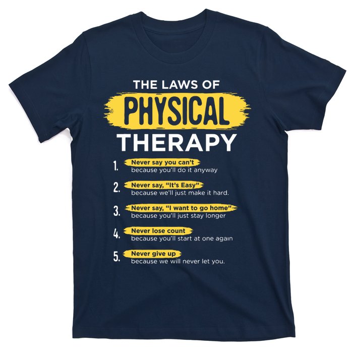 Funny PT Physical Therapy Gift Therapist Month T-Shirt