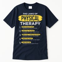 Funny PT Physical Therapy Gift Therapist Month Tall T-Shirt