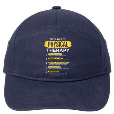 Funny PT Physical Therapy Gift Therapist Month 7-Panel Snapback Hat