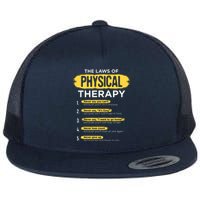 Funny PT Physical Therapy Gift Therapist Month Flat Bill Trucker Hat