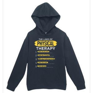 Funny PT Physical Therapy Gift Therapist Month Urban Pullover Hoodie