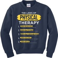 Funny PT Physical Therapy Gift Therapist Month Kids Sweatshirt