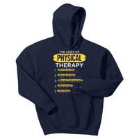 Funny PT Physical Therapy Gift Therapist Month Kids Hoodie