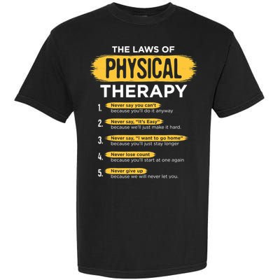 Funny PT Physical Therapy Gift Therapist Month TShirt Garment-Dyed Heavyweight T-Shirt