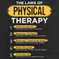 Funny PT Physical Therapy Gift Therapist Month TShirt 7 Panel Mesh Trucker Snapback Hat