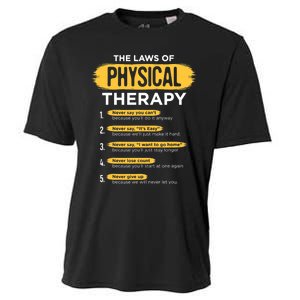 Funny PT Physical Therapy Gift Therapist Month TShirt Cooling Performance Crew T-Shirt