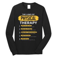 Funny PT Physical Therapy Gift Therapist Month TShirt Long Sleeve Shirt