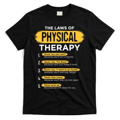 Funny PT Physical Therapy Gift Therapist Month TShirt T-Shirt