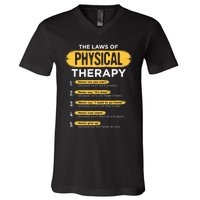 Funny PT Physical Therapy Gift Therapist Month TShirt V-Neck T-Shirt