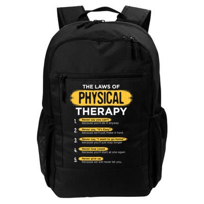 Funny PT Physical Therapy Gift Therapist Month TShirt Backpack