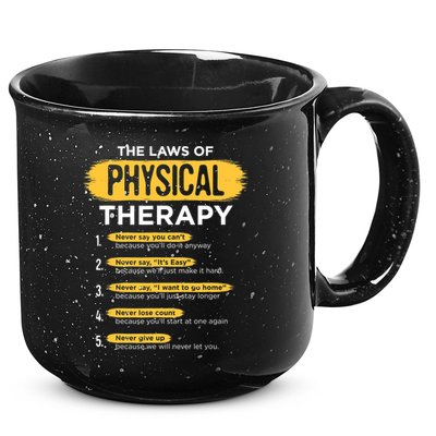 Funny PT Physical Therapy Gift Therapist Month TShirt 15oz Campfire Ceramic Mug