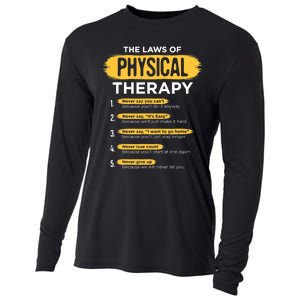 Funny PT Physical Therapy Gift Therapist Month TShirt Cooling Performance Long Sleeve Crew