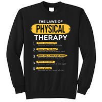 Funny PT Physical Therapy Gift Therapist Month TShirt Tall Sweatshirt