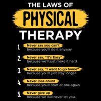 Funny PT Physical Therapy Gift Therapist Month TShirt Womens Tank Top