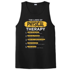 Funny PT Physical Therapy Gift Therapist Month TShirt PosiCharge Competitor Tank