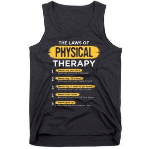 Funny PT Physical Therapy Gift Therapist Month TShirt Tank Top