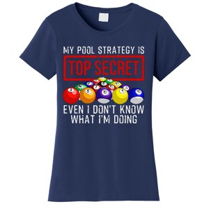 Funny Pool Player Billiards Gift For Men Women Game Play Women's T-Shirt