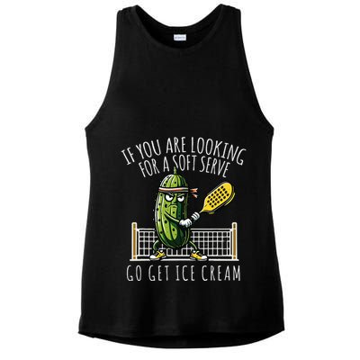 Funny Pickleball Player Paddleball Lover Ladies PosiCharge Tri-Blend Wicking Tank