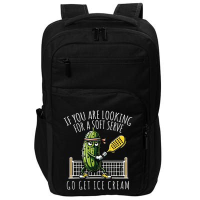 Funny Pickleball Player Paddleball Lover Impact Tech Backpack