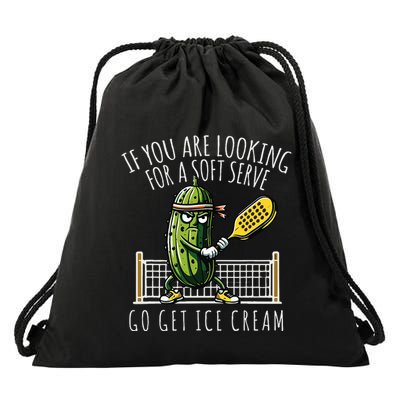 Funny Pickleball Player Paddleball Lover Drawstring Bag